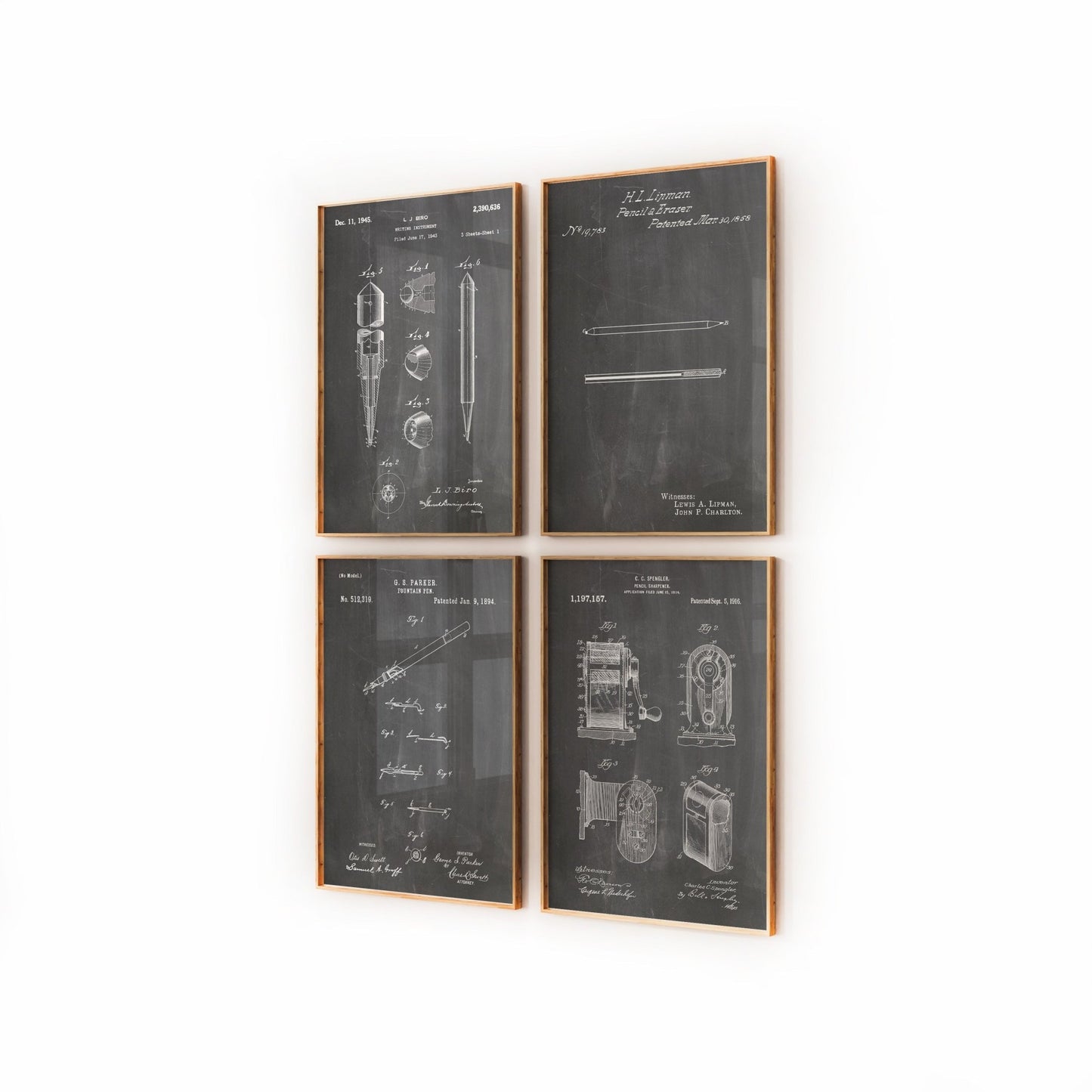 Classroom Set Of 4 Patent Prints - Magic Posters