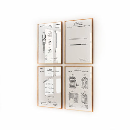 Classroom Set Of 4 Patent Prints - Magic Posters