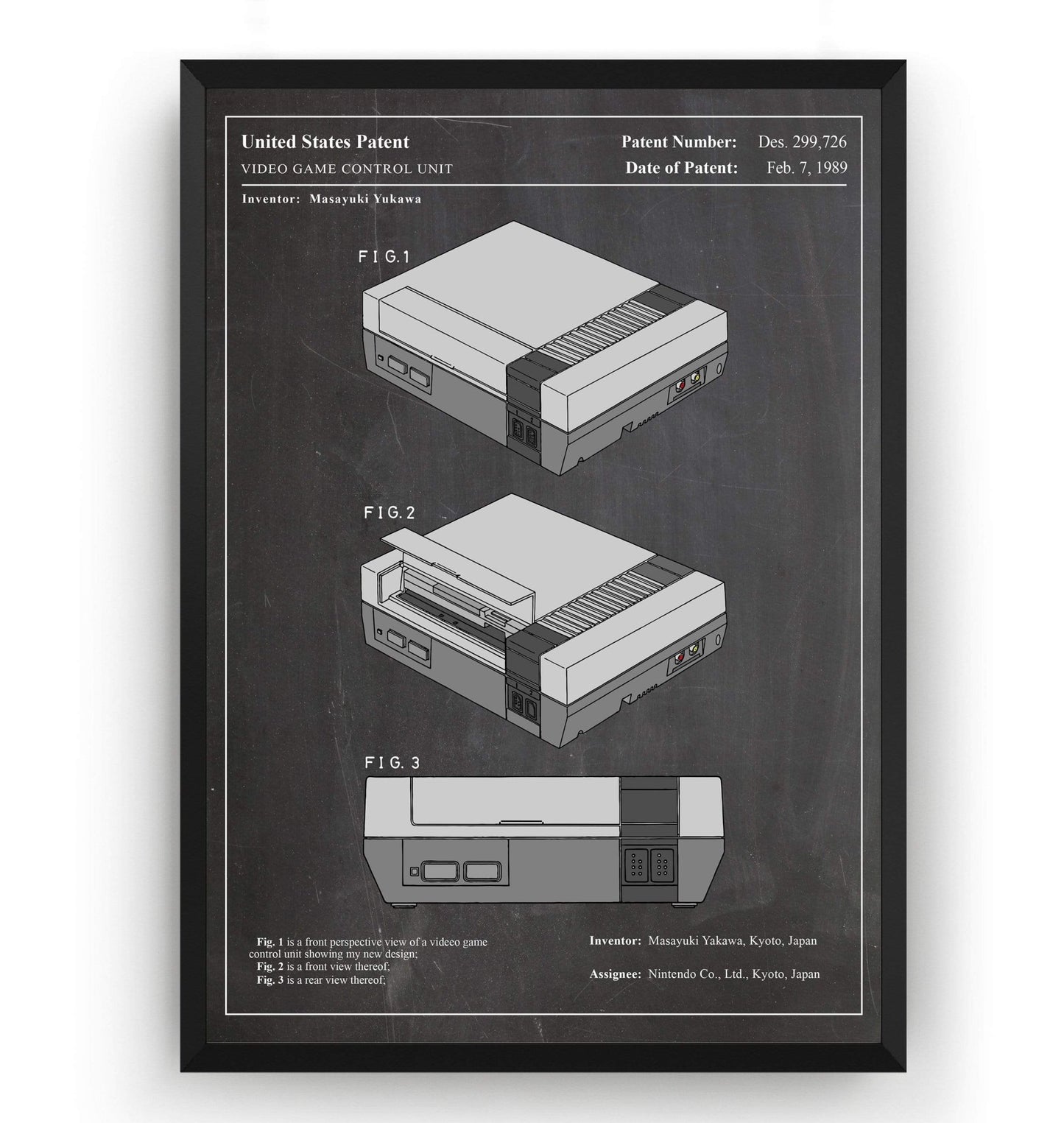 Colourised NES Patent Print - Magic Posters