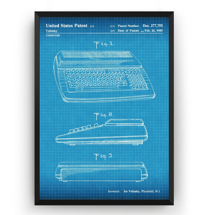 Commodore 1985 Patent Print - Magic Posters