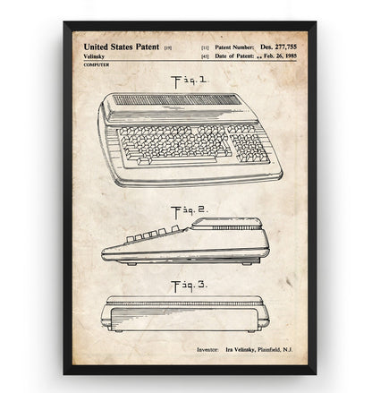 Commodore 1985 Patent Print - Magic Posters