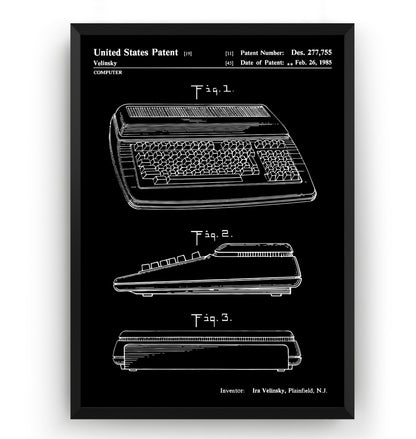 Commodore 1985 Patent Print - Magic Posters