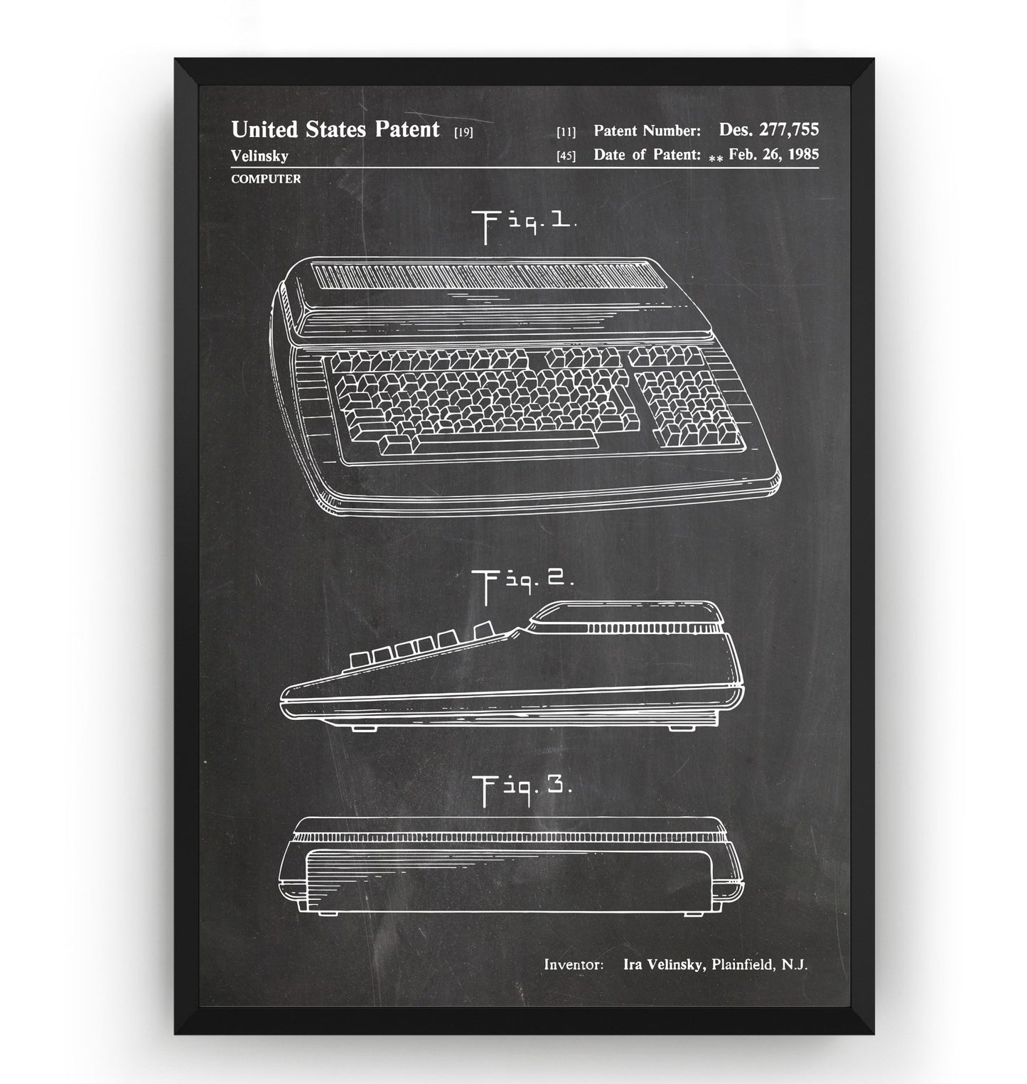 Commodore 1985 Patent Print - Magic Posters