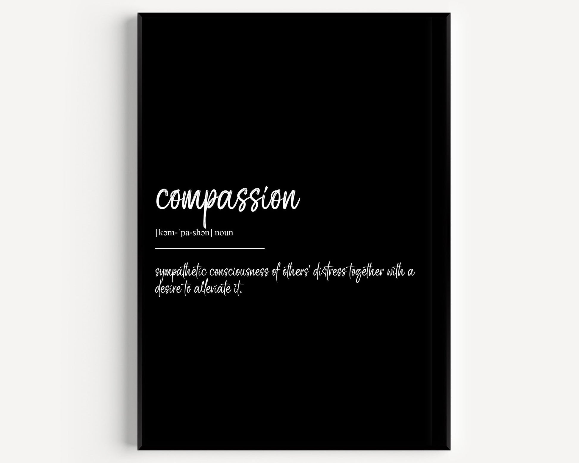 Compassion Definition Print - Magic Posters