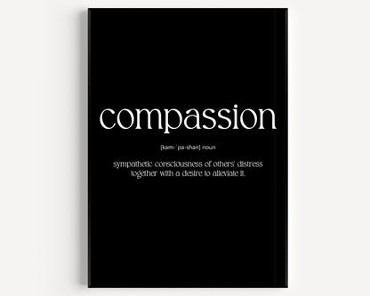 Compassion Definition Print - Magic Posters