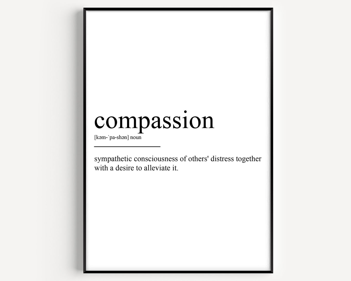 Compassion Definition Print - Magic Posters