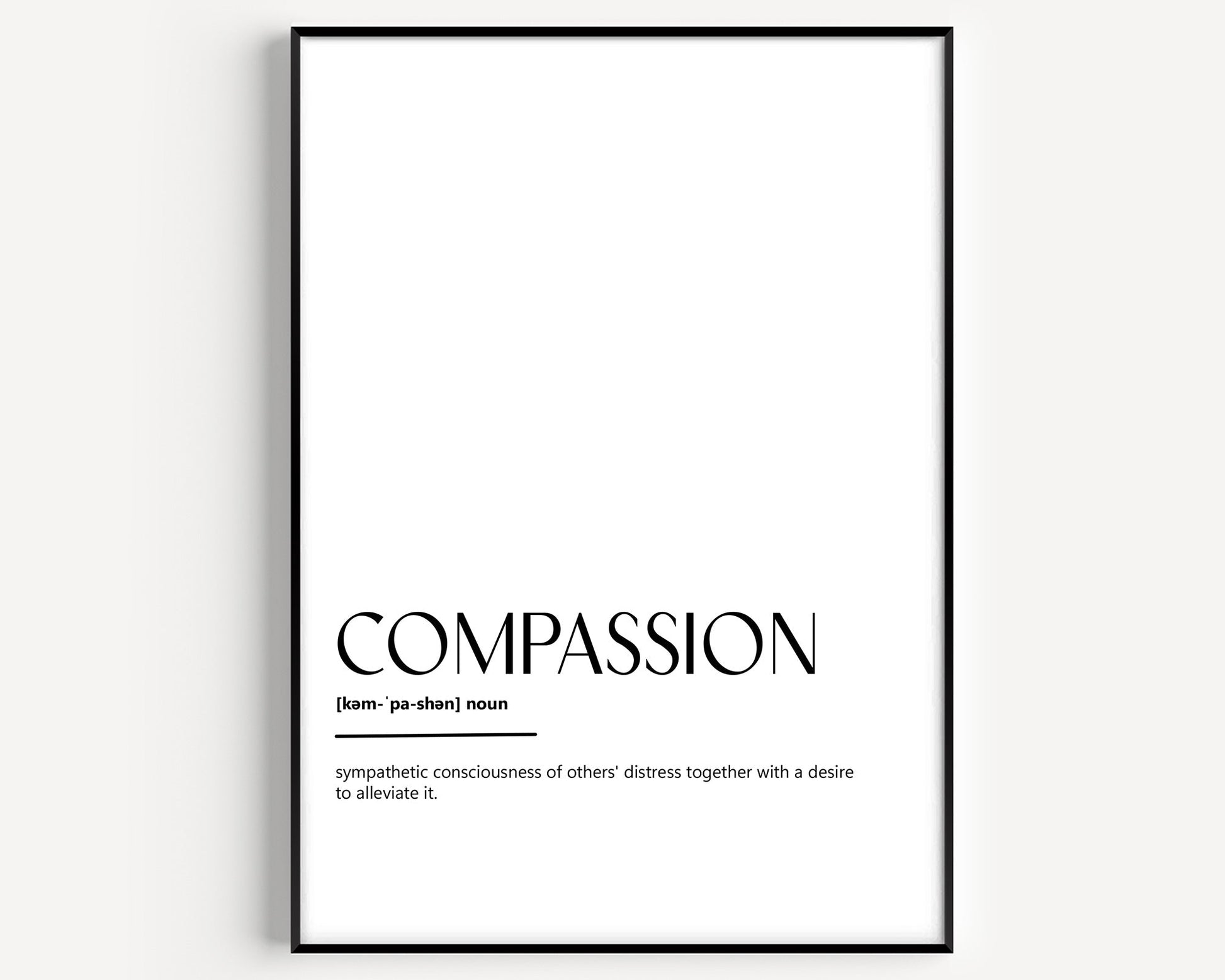 Compassion Definition Print - Magic Posters