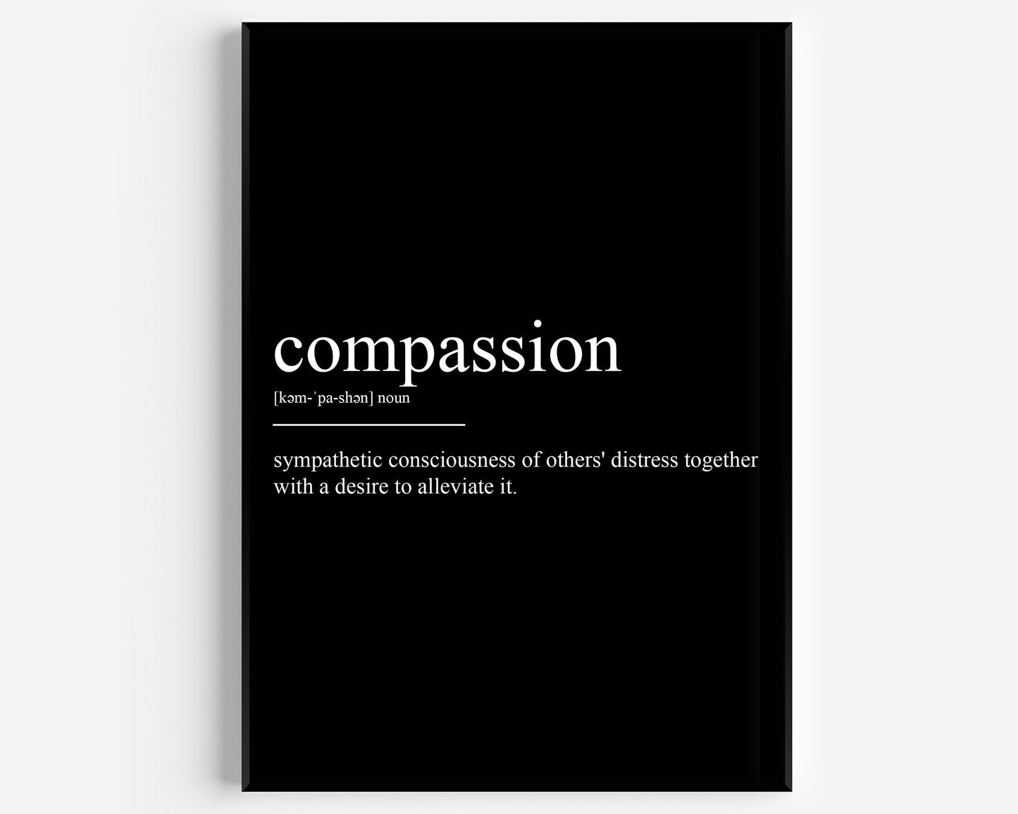 Compassion Definition Print - Magic Posters