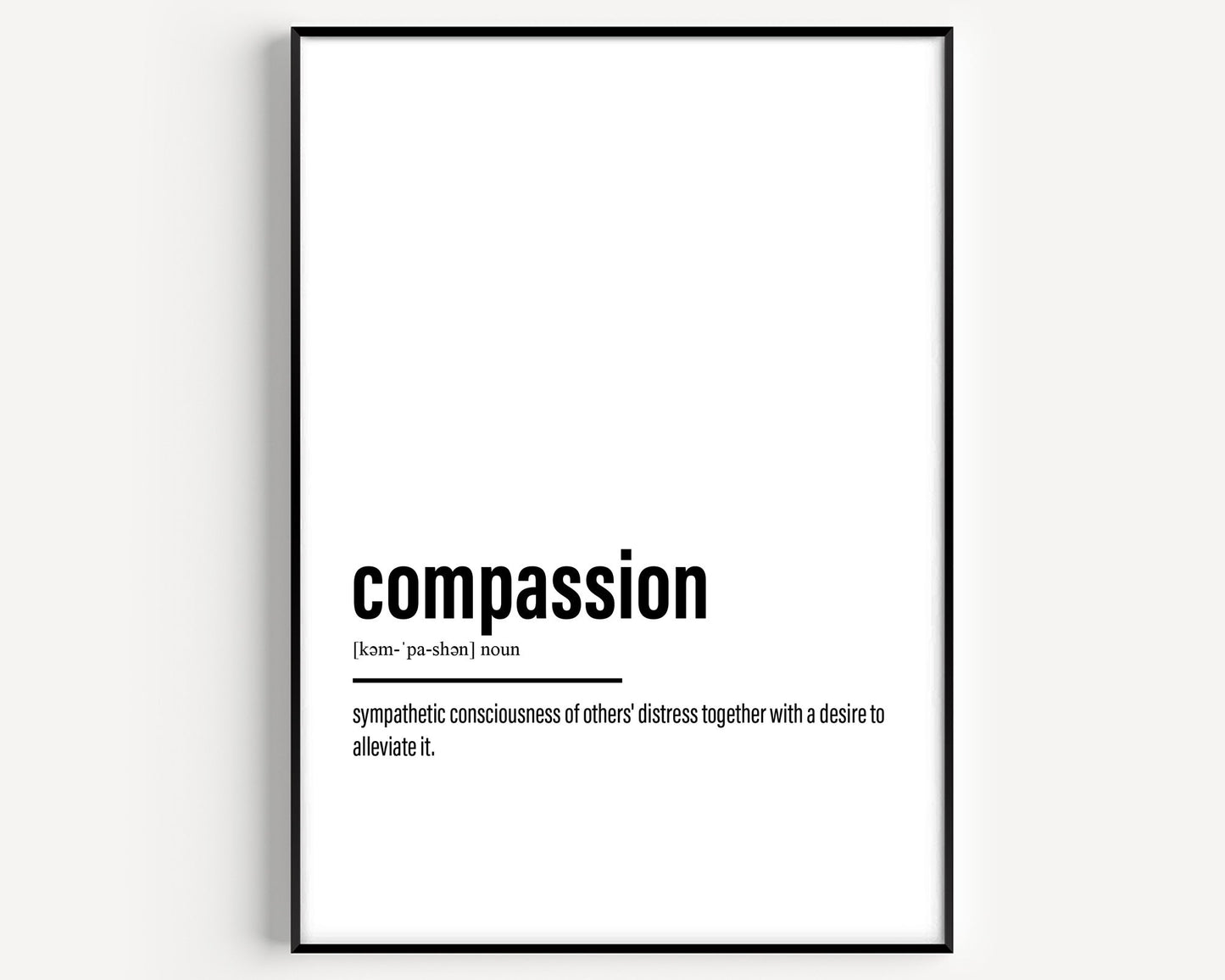 Compassion Definition Print - Magic Posters