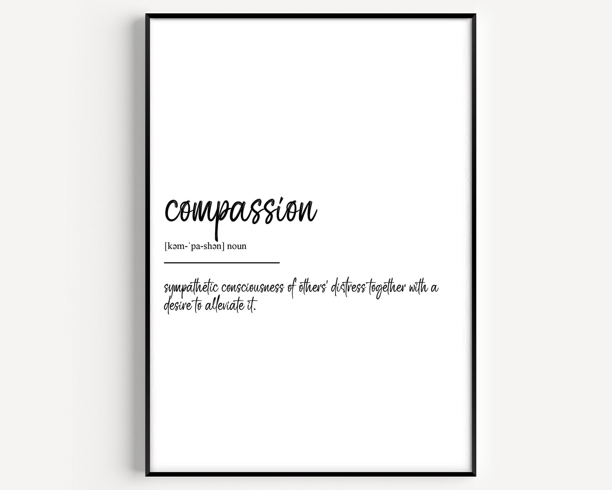 Compassion Definition Print - Magic Posters