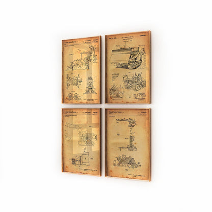 Construction Set Of 4 Patent Prints - Magic Posters