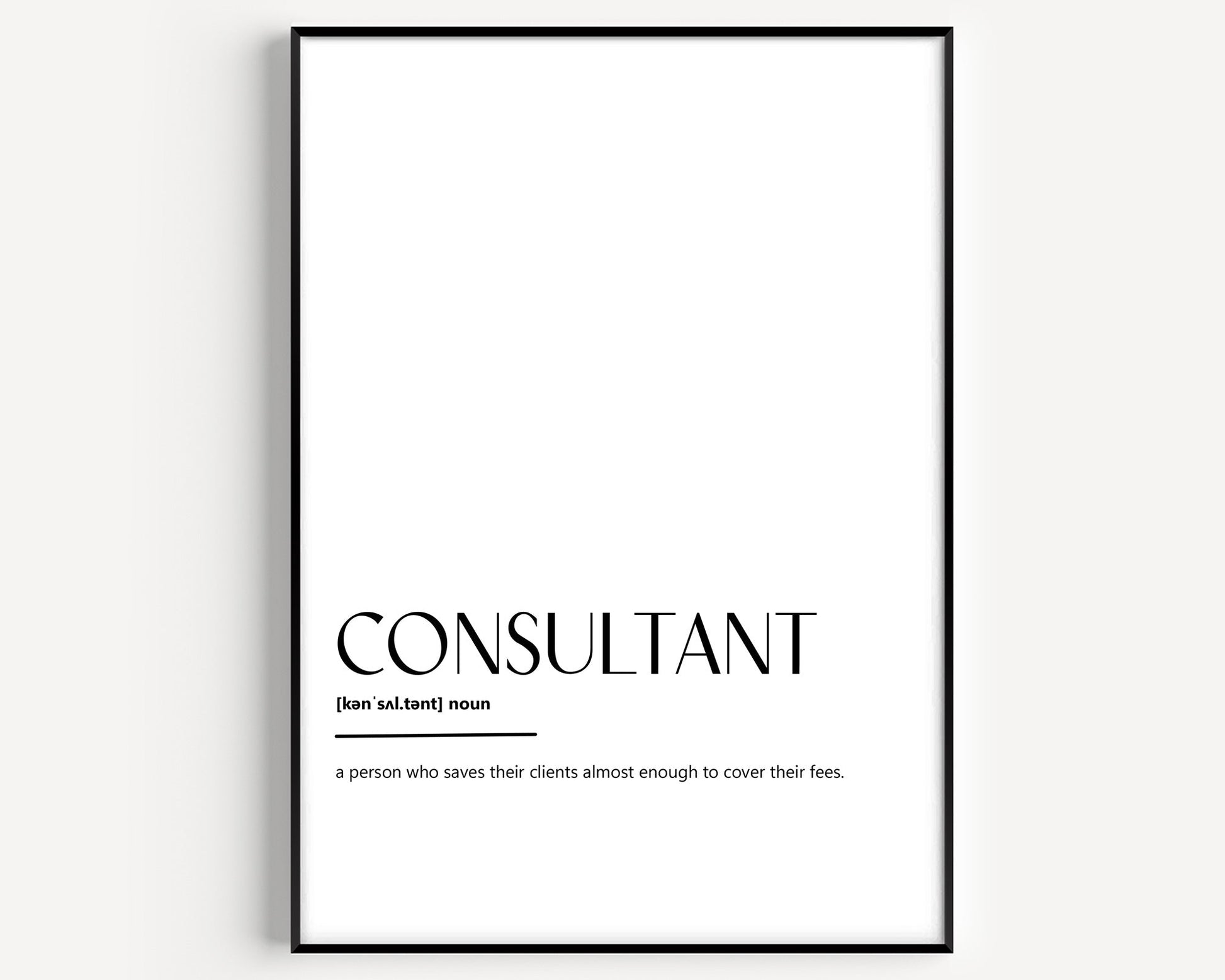 Consultant Definition Print - Magic Posters