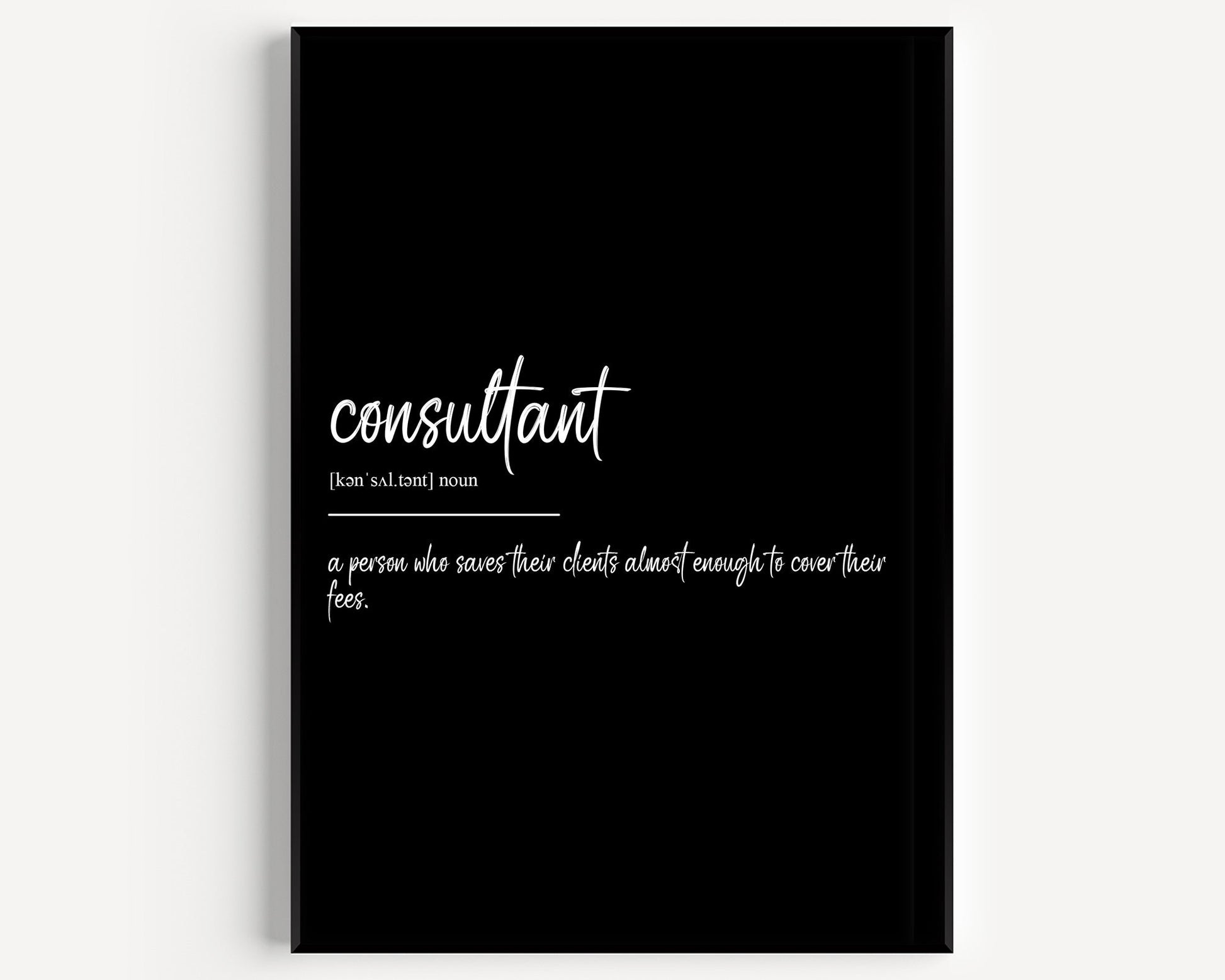 Consultant Definition Print - Magic Posters