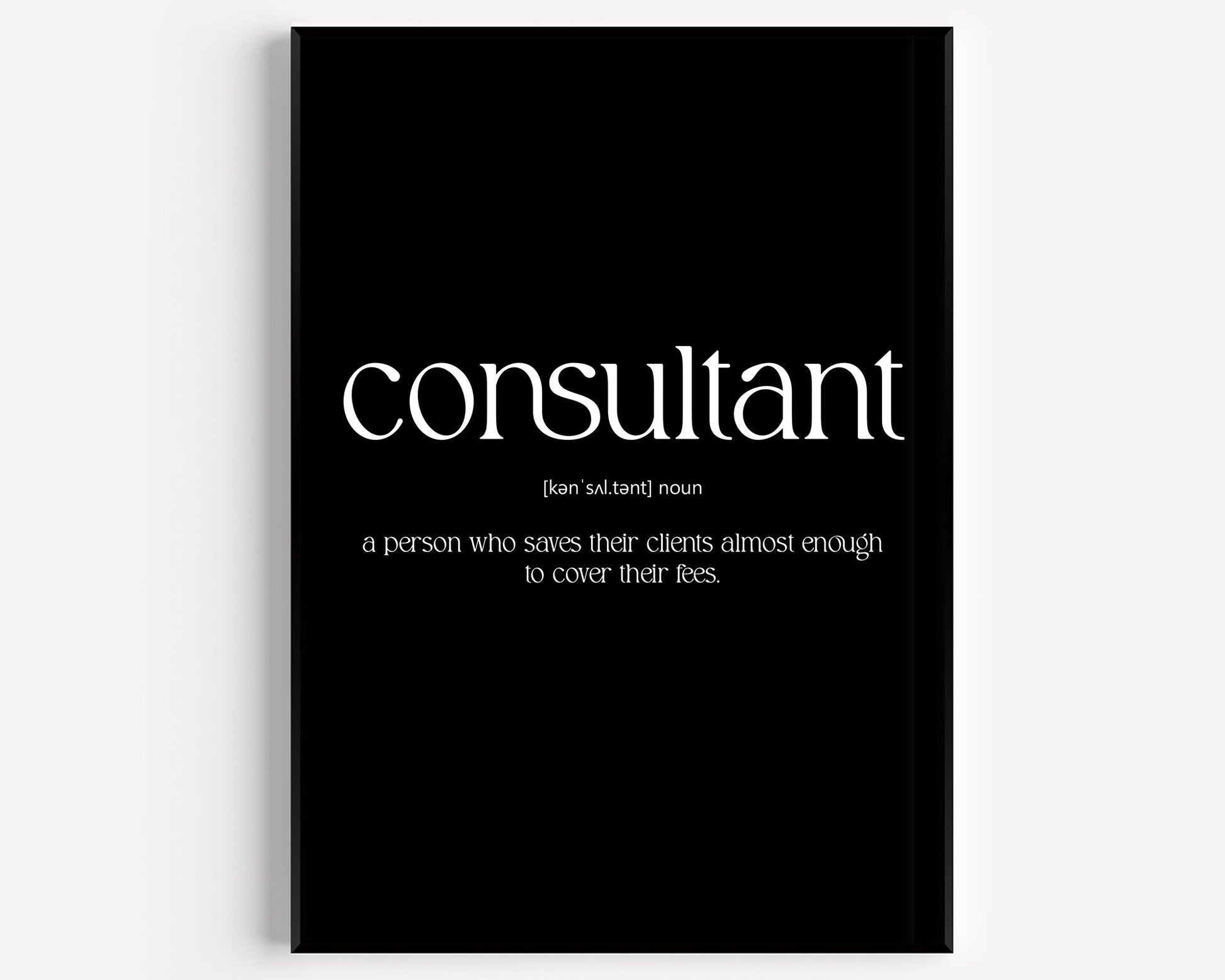 Consultant Definition Print - Magic Posters