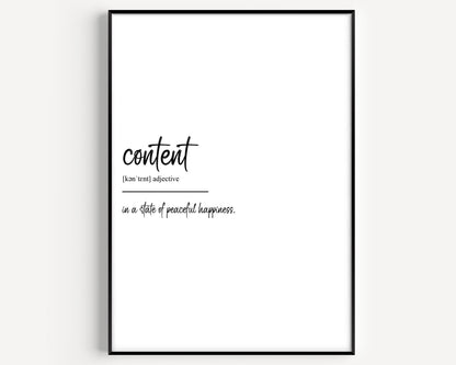 Content Definition Print - Magic Posters