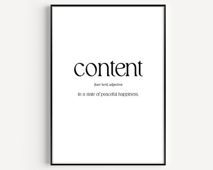 Content Definition Print - Magic Posters