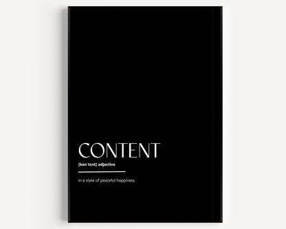 Content Definition Print - Magic Posters