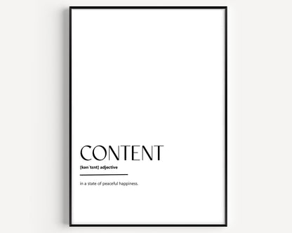 Content Definition Print - Magic Posters