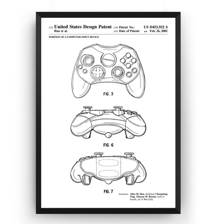 Controller 2002 Patent Print - Magic Posters