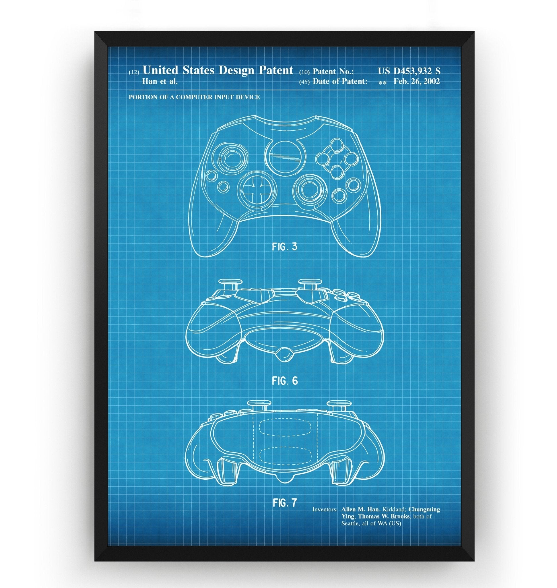 Controller 2002 Patent Print - Magic Posters