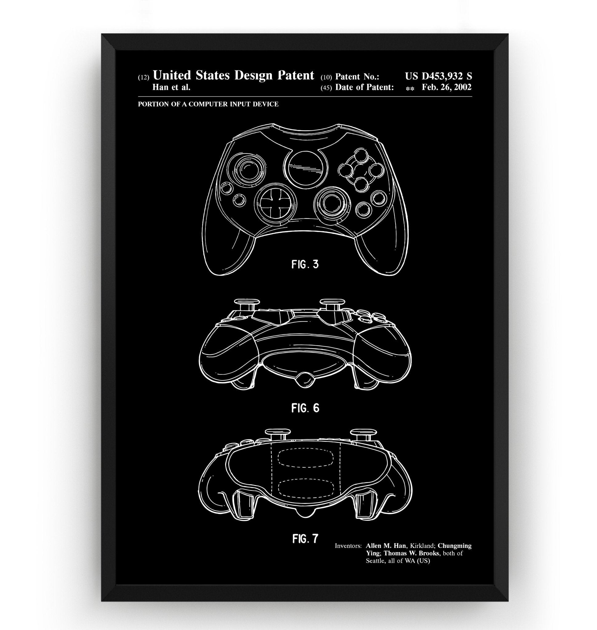 Controller 2002 Patent Print - Magic Posters