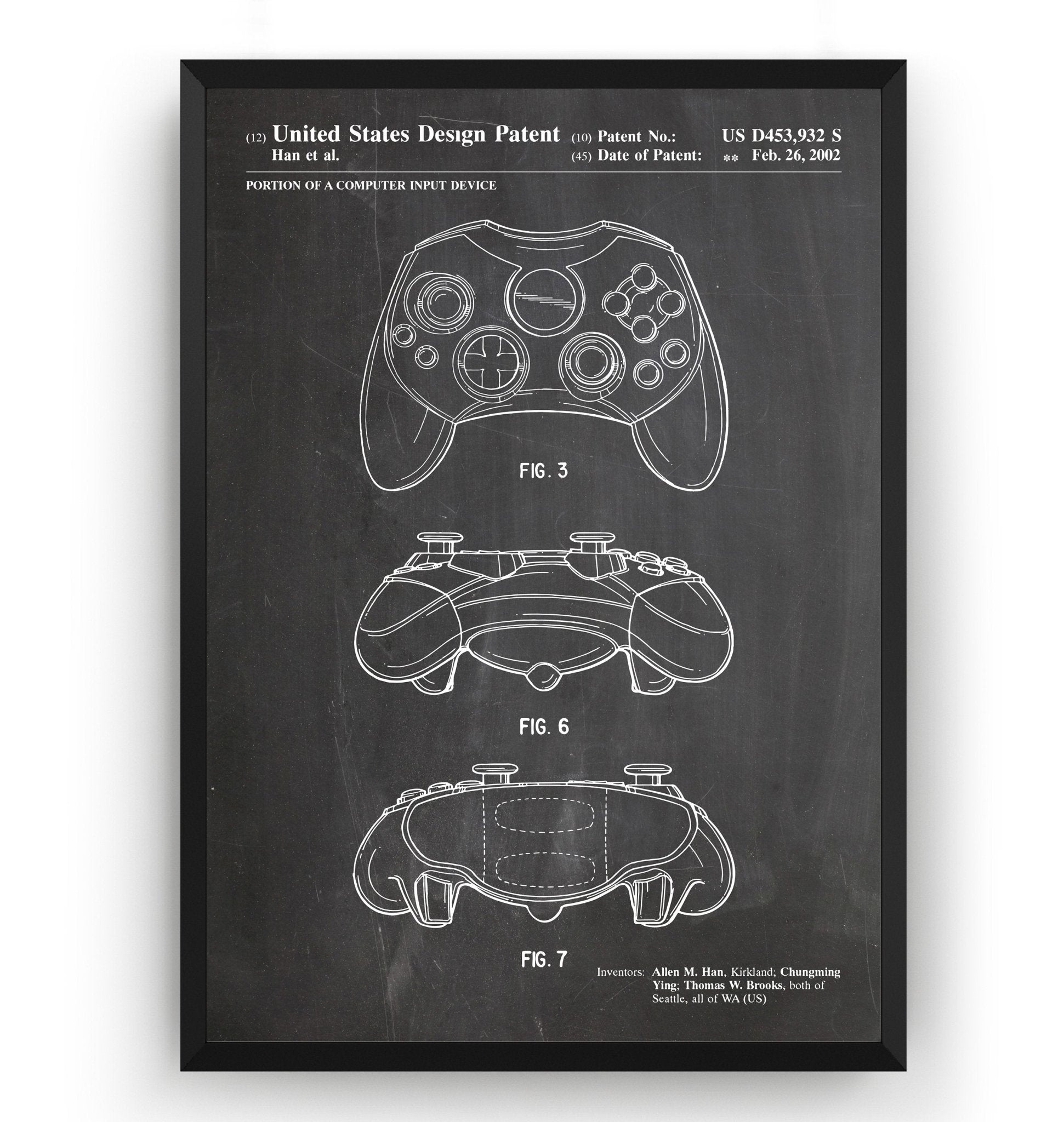 Controller 2002 Patent Print - Magic Posters