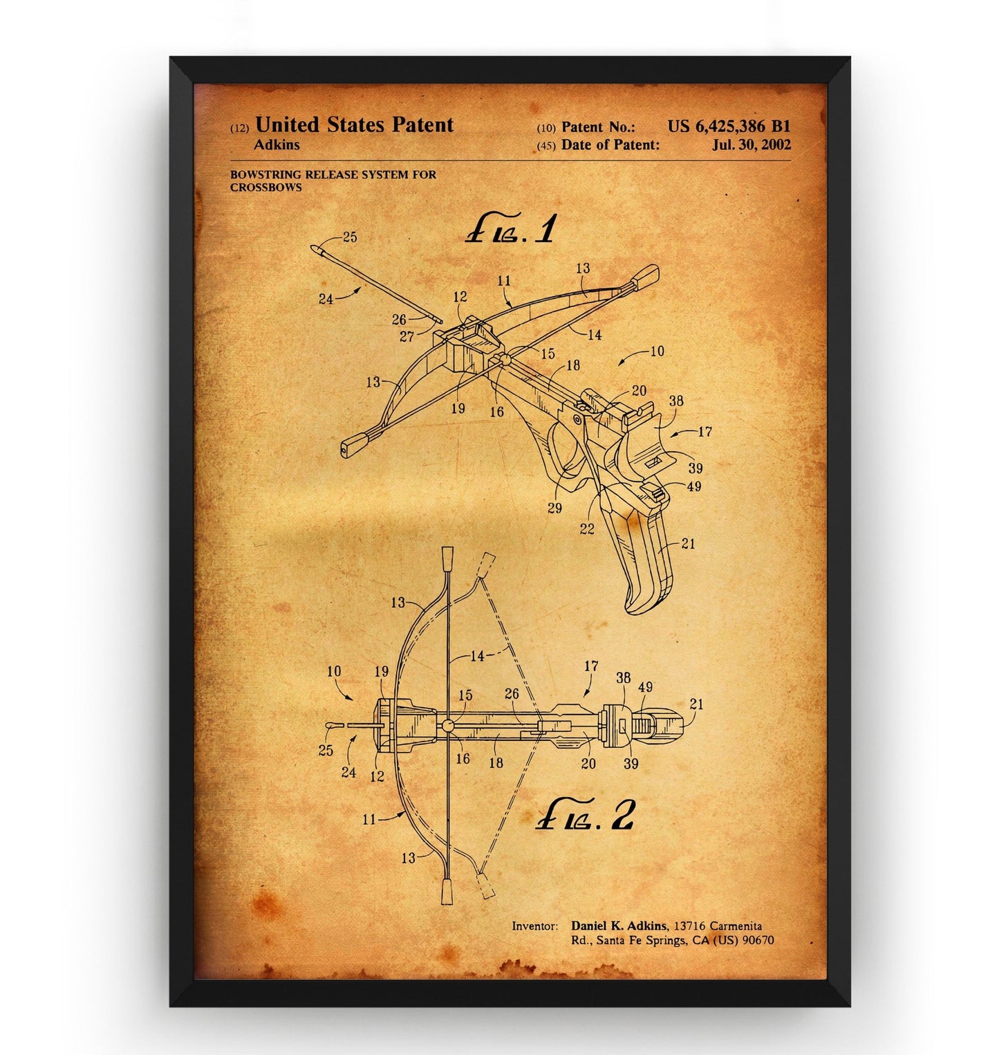 Crossbow 2002 Patent Print - Magic Posters