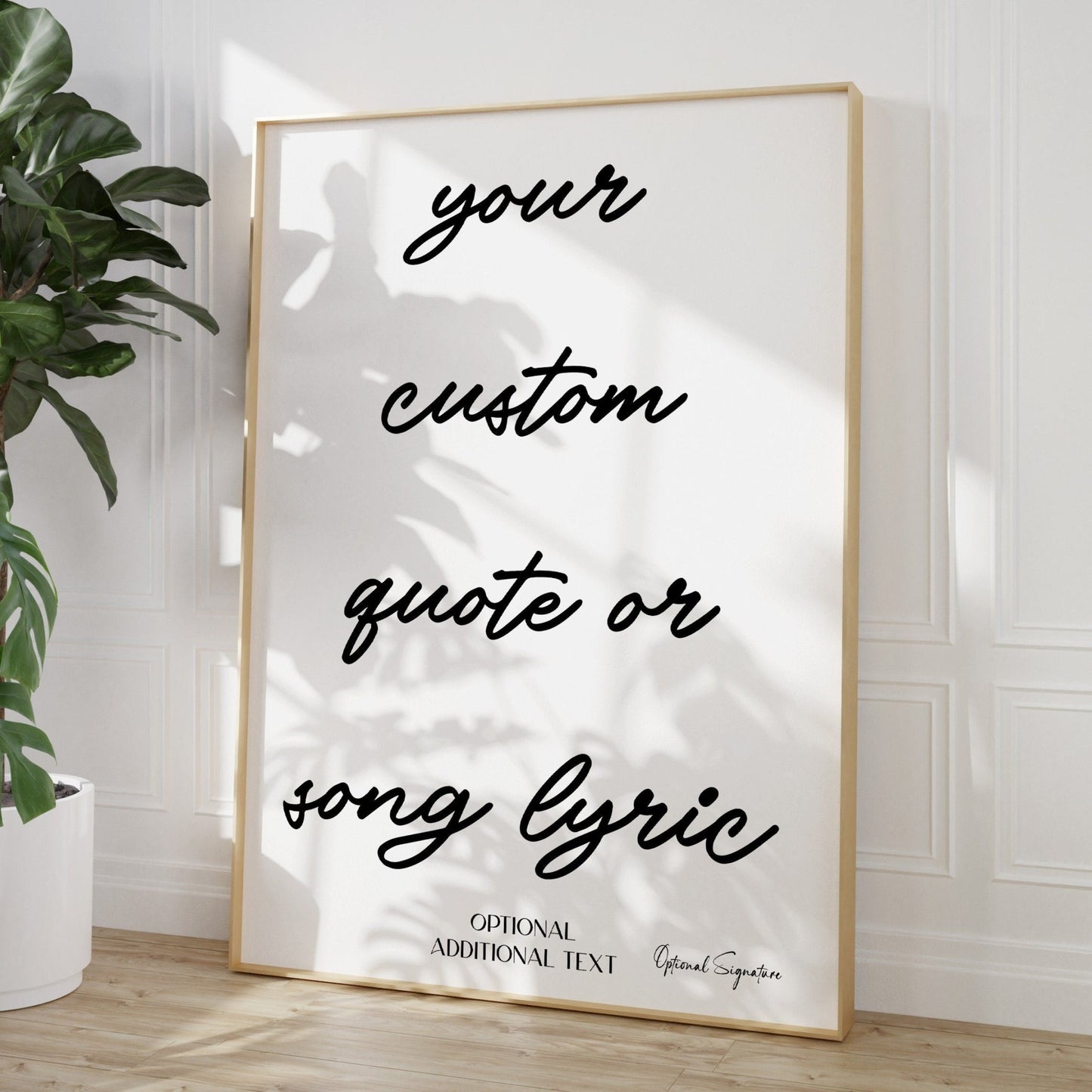 Custom Quote Or Song Lyric Print - Magic Posters