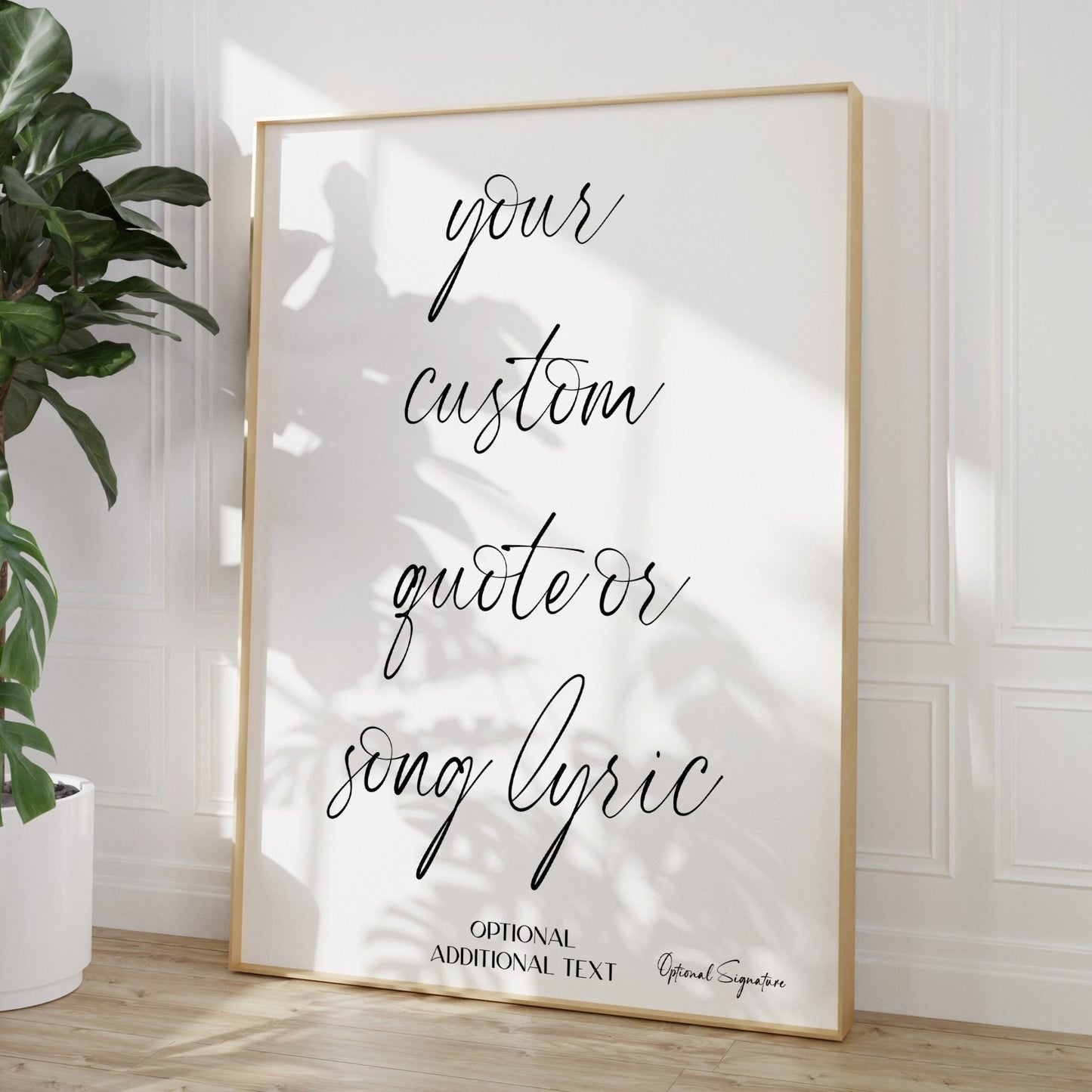 Custom Quote Or Song Lyric Print - Magic Posters