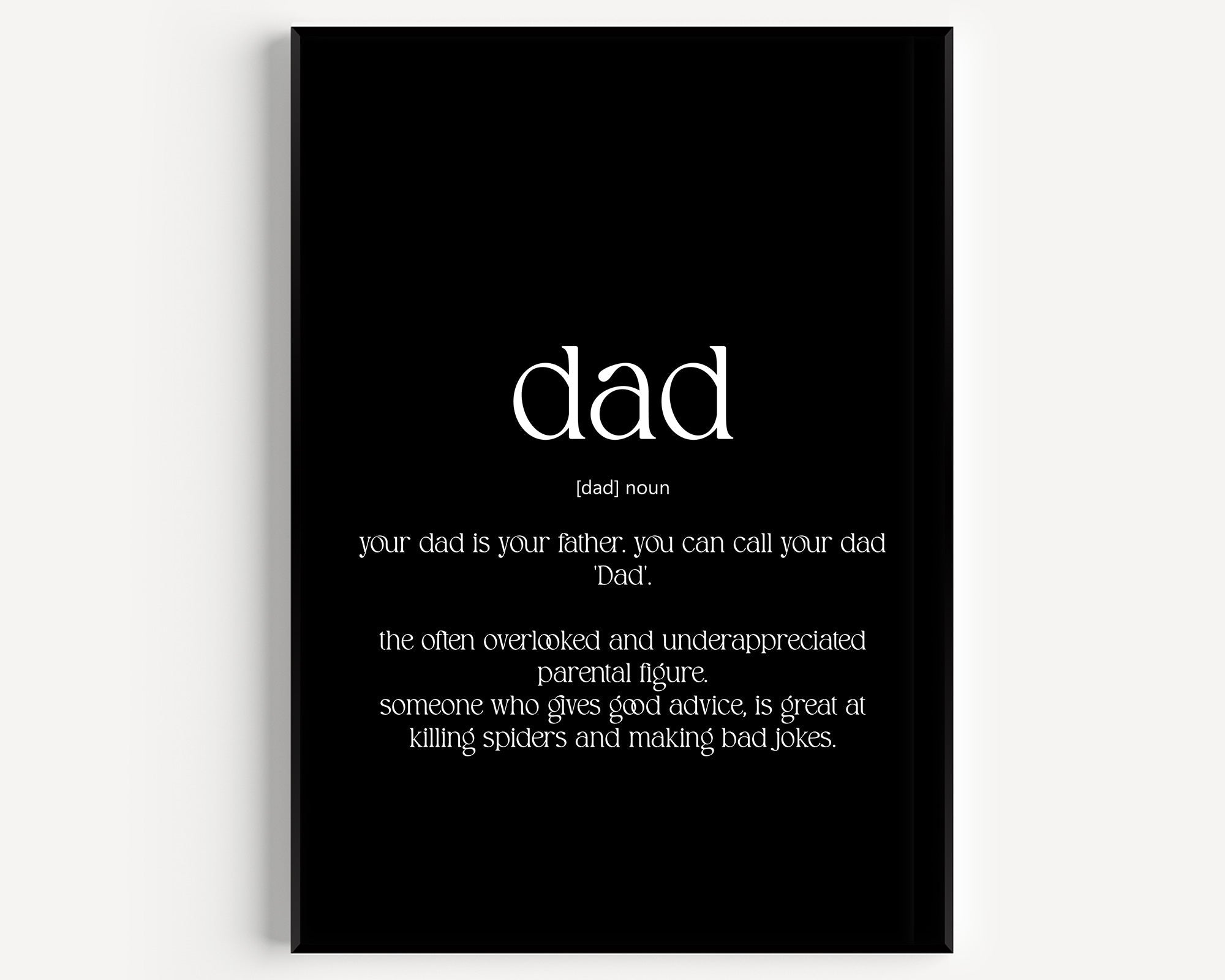 Dad Definition Print - Magic Posters