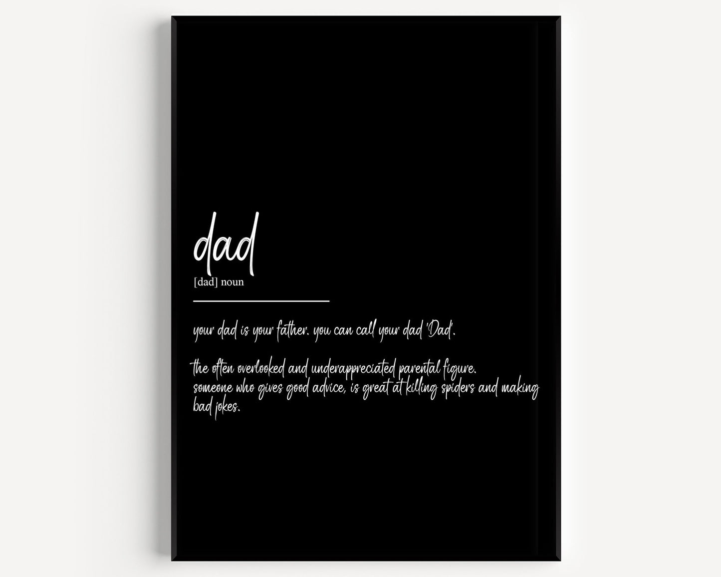 Dad Definition Print - Magic Posters