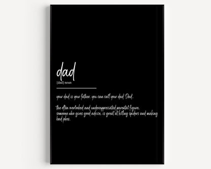 Dad Definition Print - Magic Posters