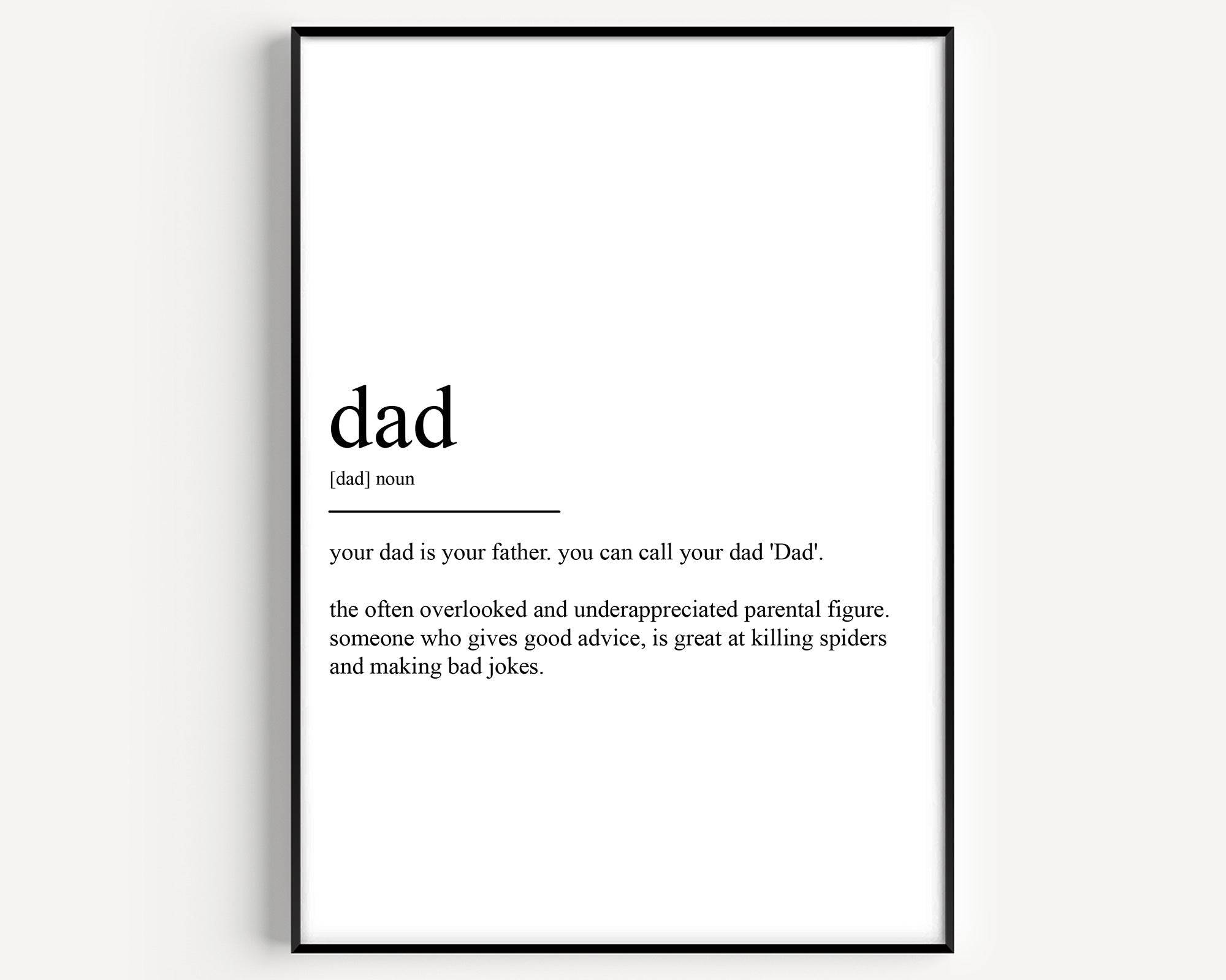 Dad Definition Print - Magic Posters