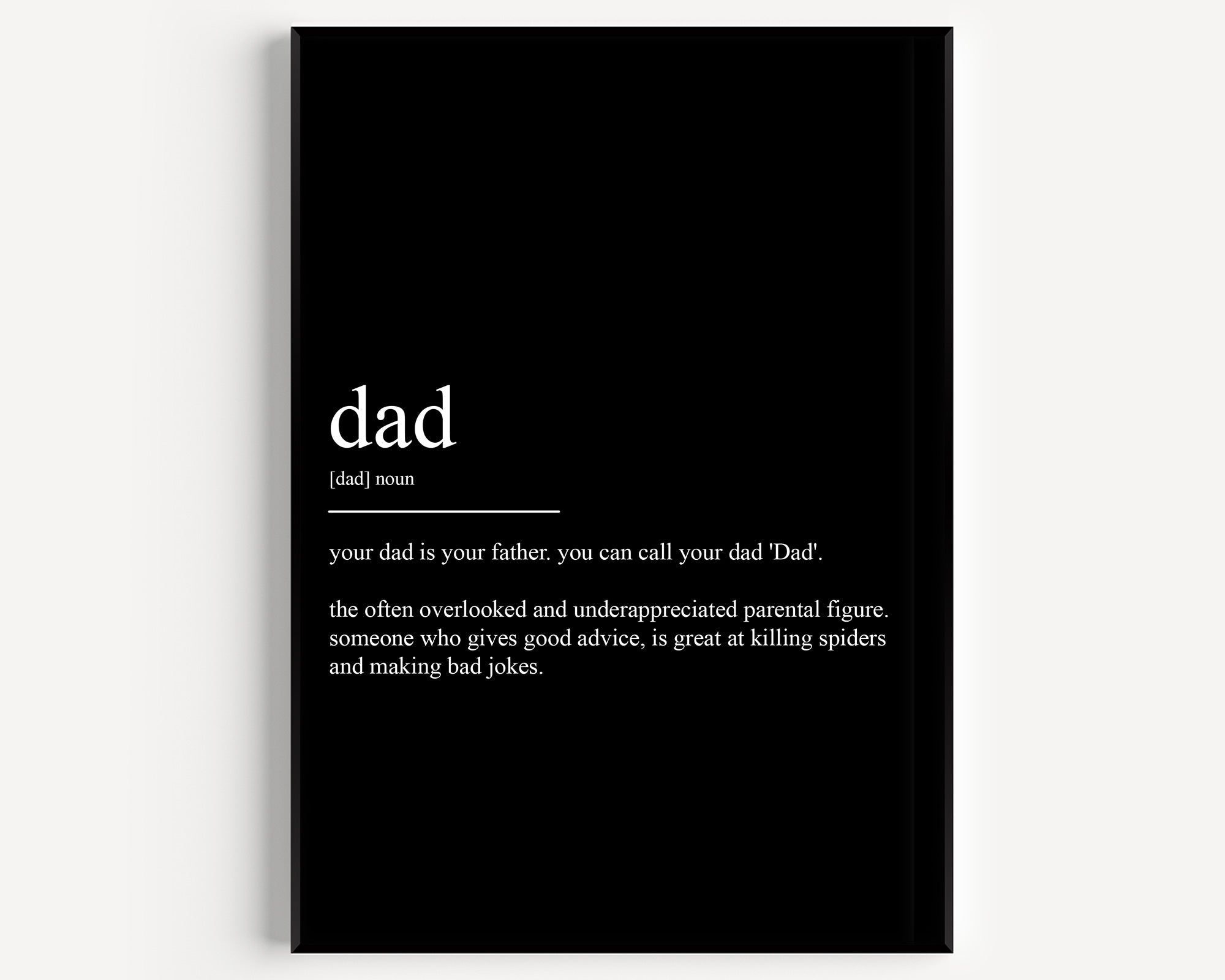 Dad Definition Print - Magic Posters