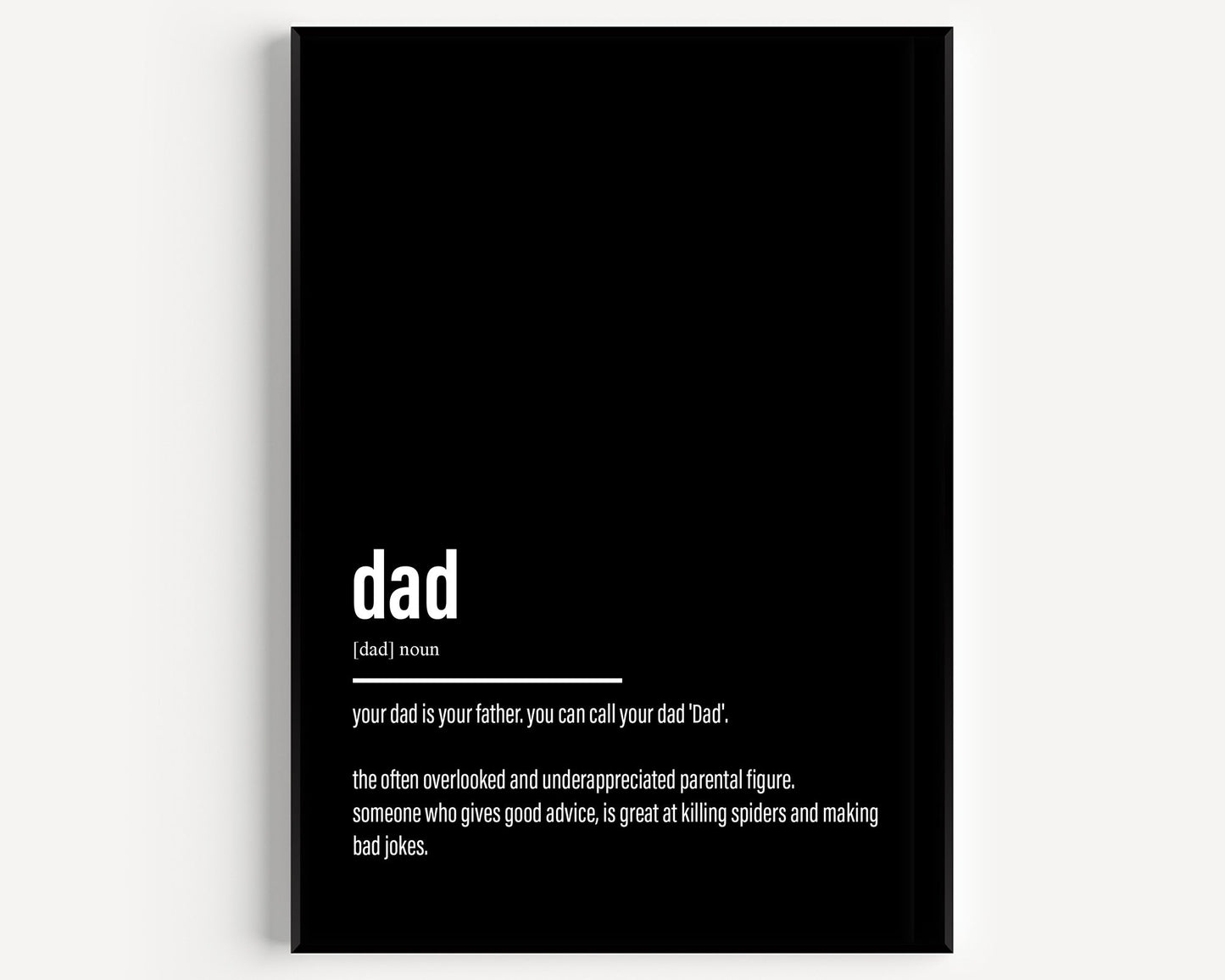 Dad Definition Print - Magic Posters