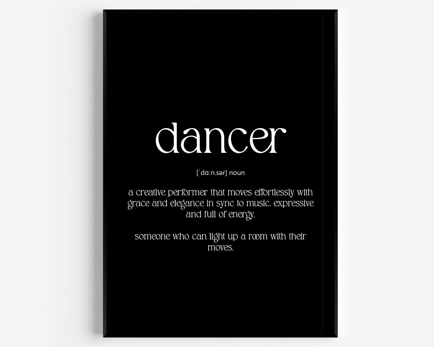 Dancer Definition Print - Magic Posters