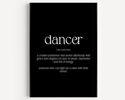 Dancer Definition Print - Magic Posters