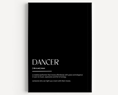 Dancer Definition Print - Magic Posters