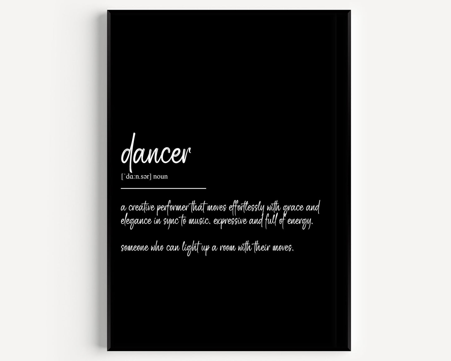 Dancer Definition Print - Magic Posters