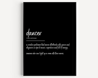 Dancer Definition Print - Magic Posters