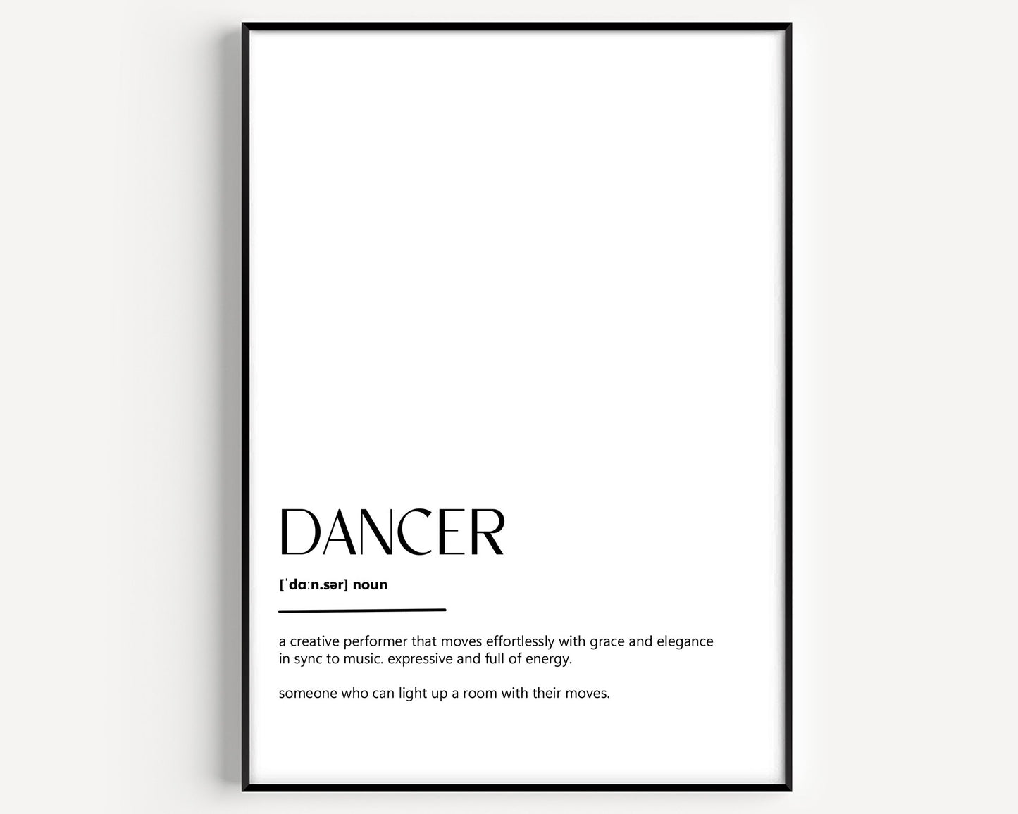 Dancer Definition Print - Magic Posters