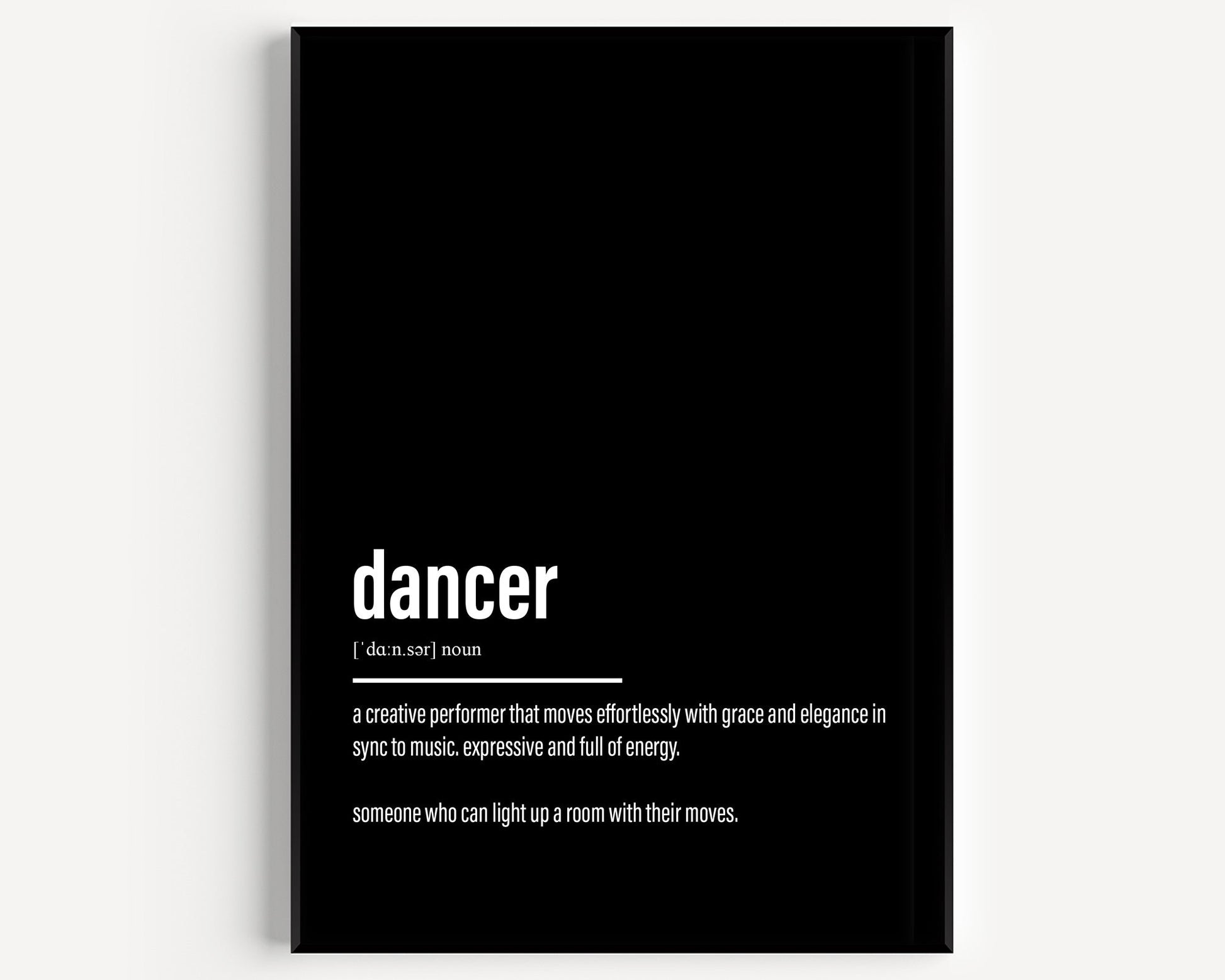 Dancer Definition Print - Magic Posters