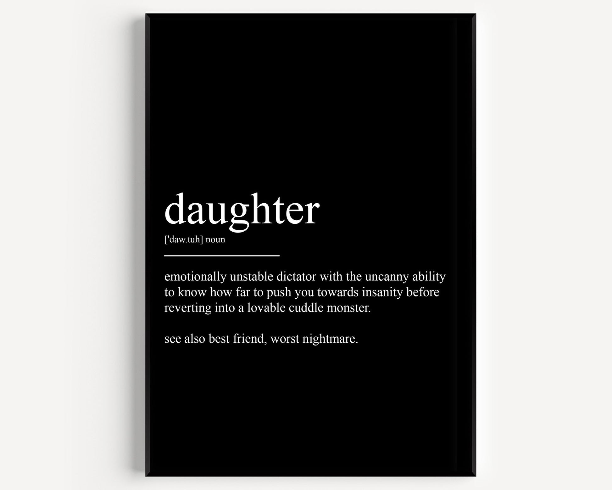 Daughter Definition Print V2 - Magic Posters