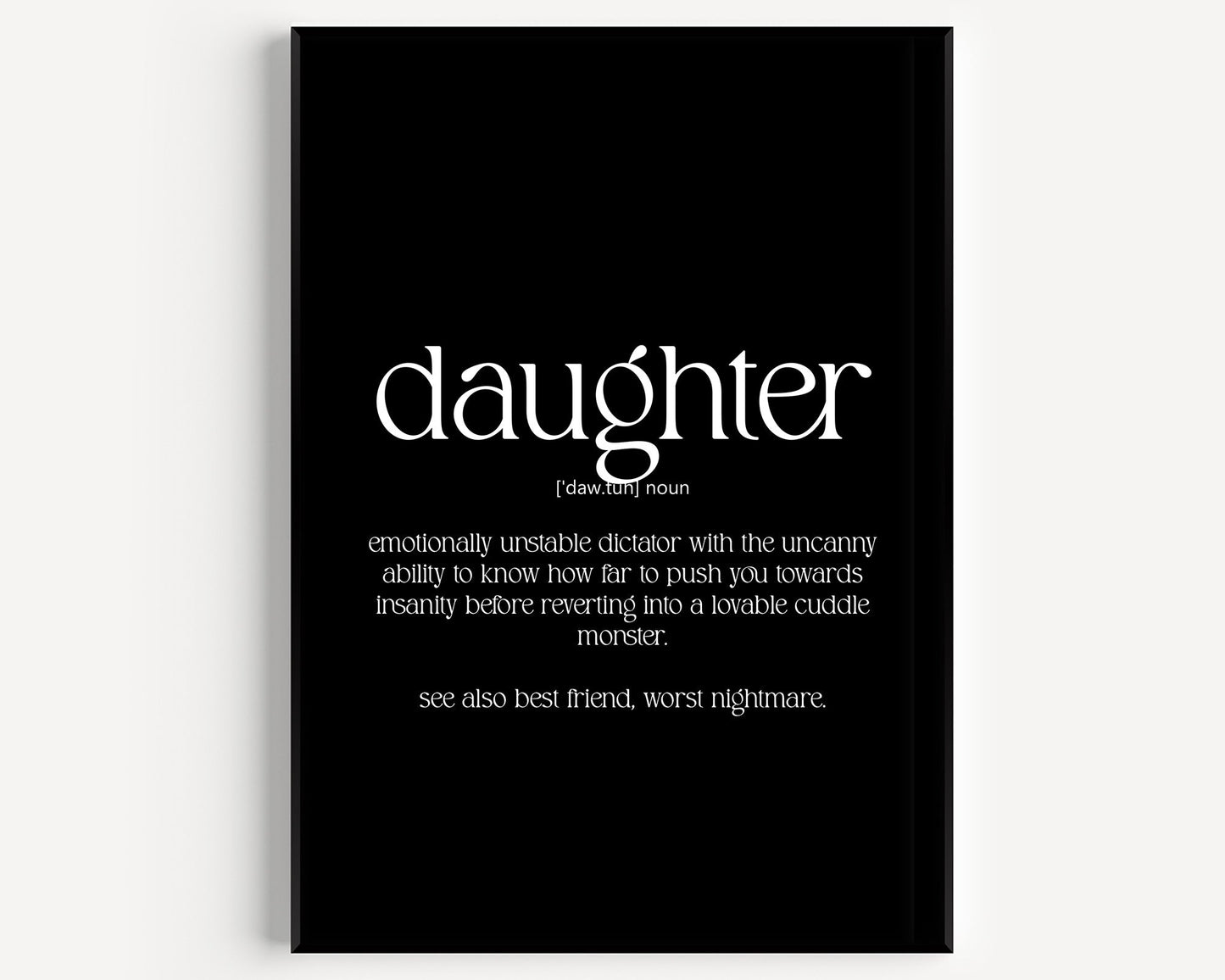 Daughter Definition Print V2 - Magic Posters