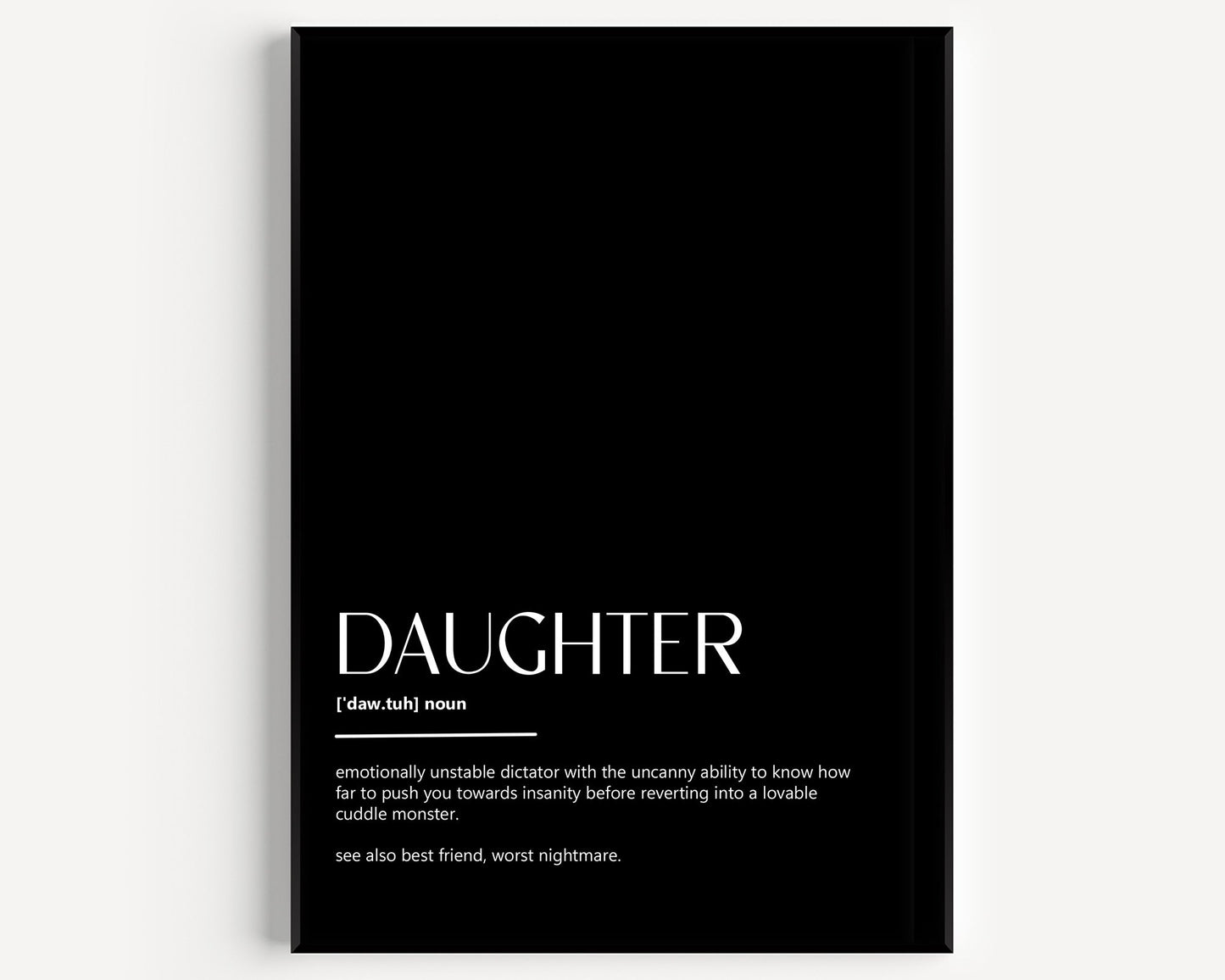 Daughter Definition Print V2 - Magic Posters