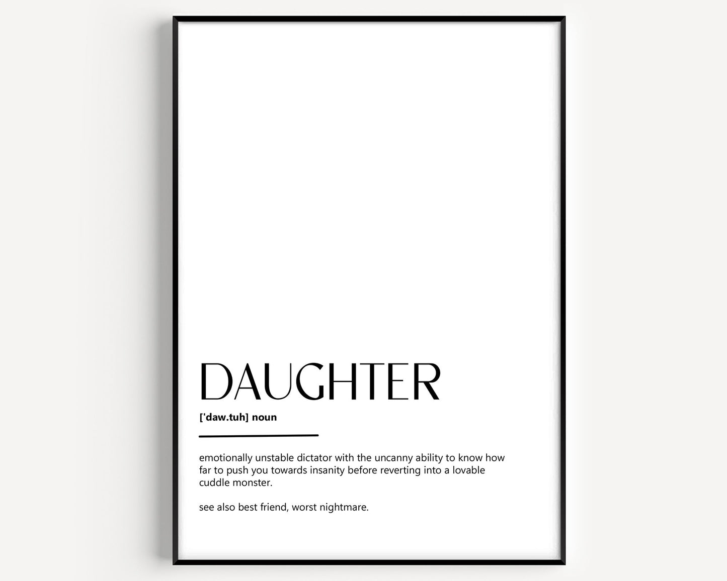 Daughter Definition Print V2 - Magic Posters