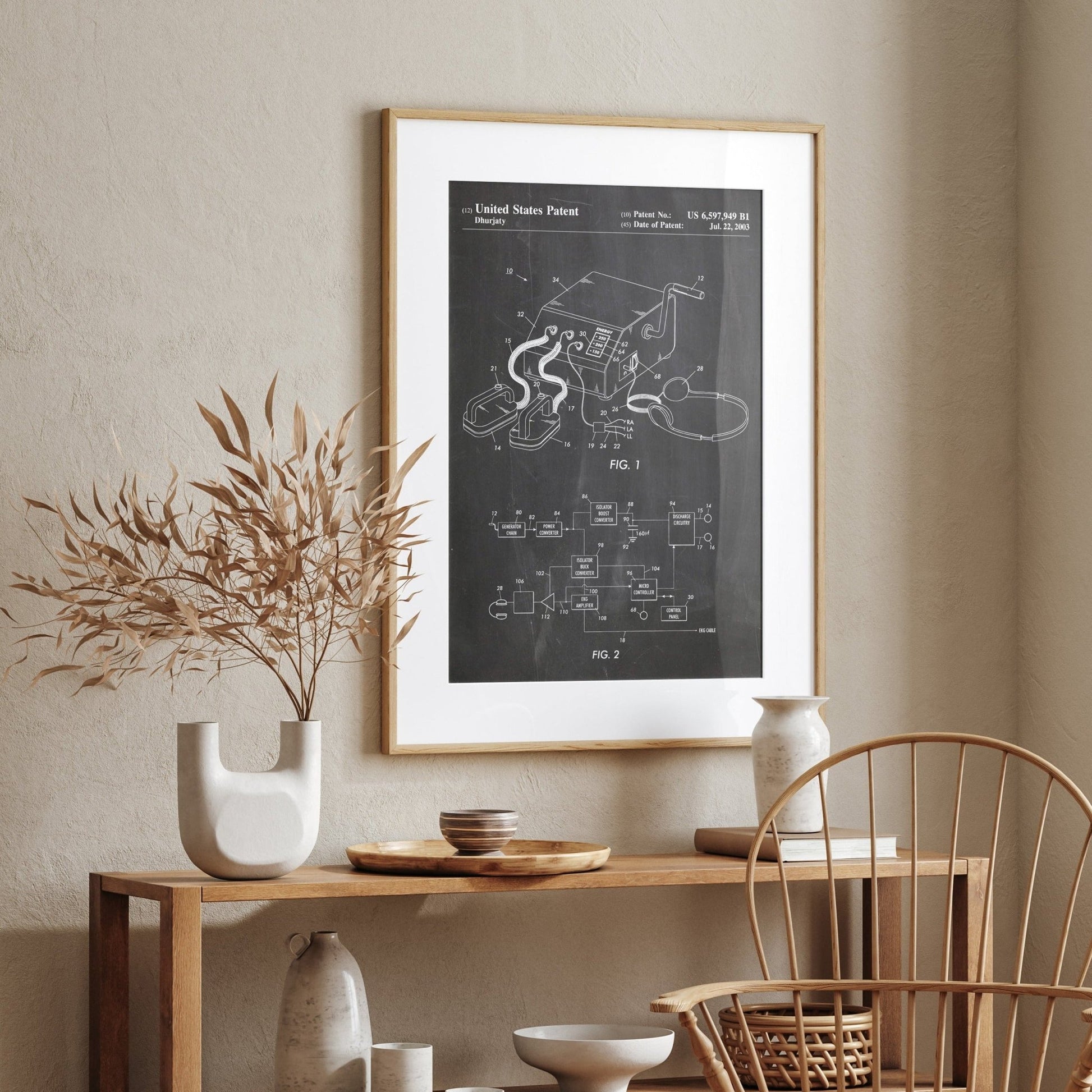 Defibrillator Patent Print - Magic Posters