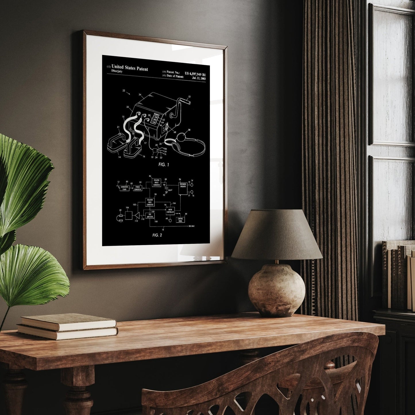 Defibrillator Patent Print - Magic Posters