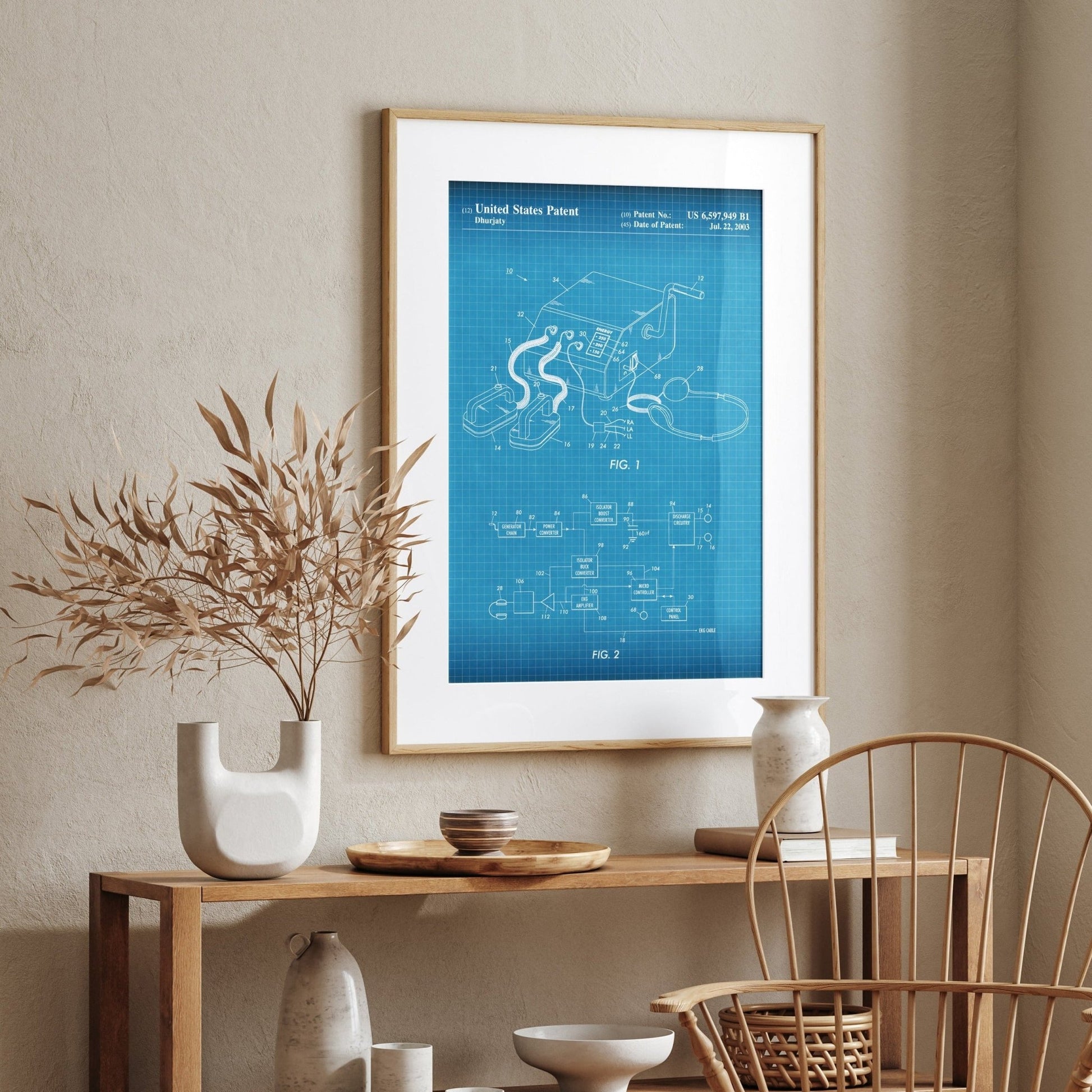 Defibrillator Patent Print - Magic Posters