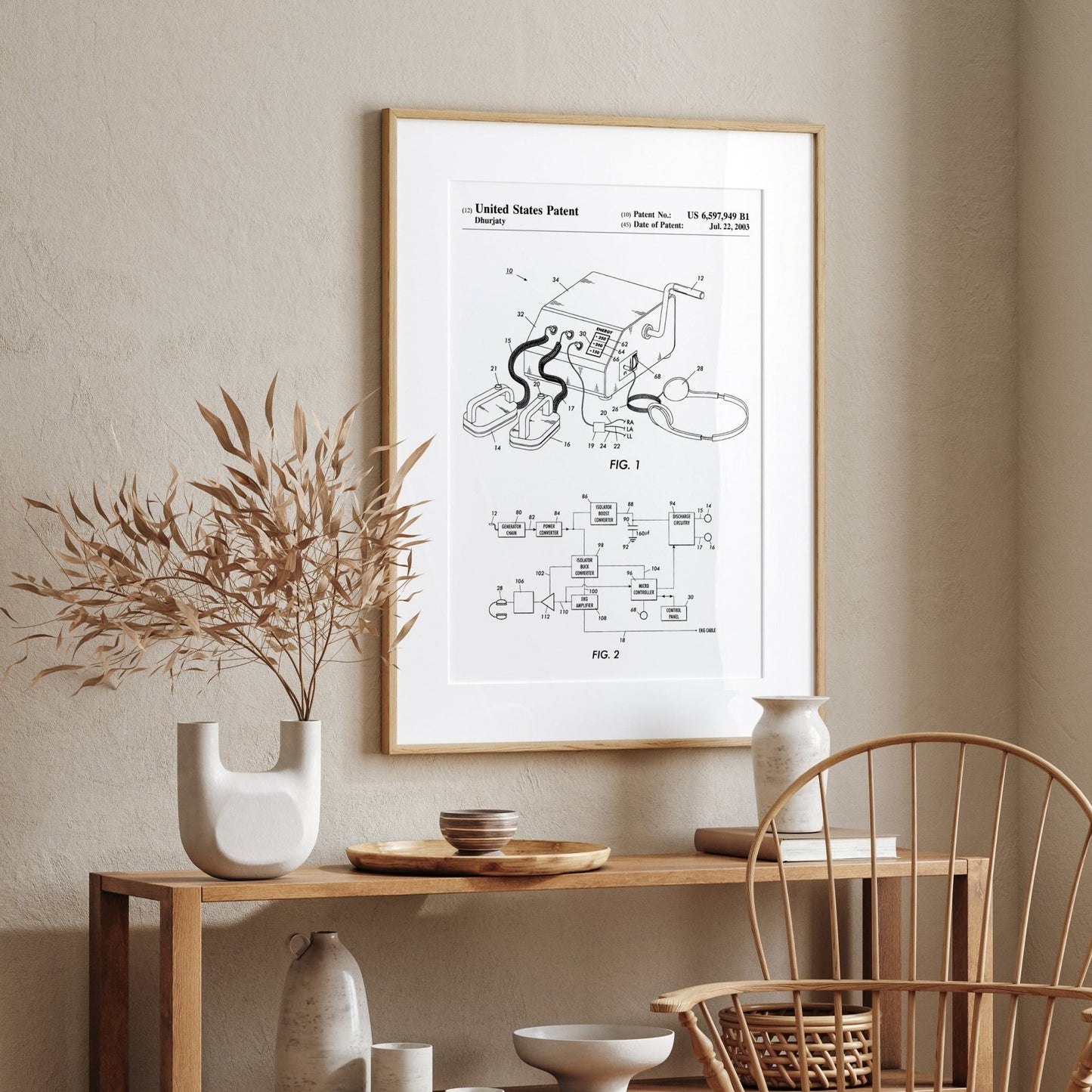 Defibrillator Patent Print - Magic Posters